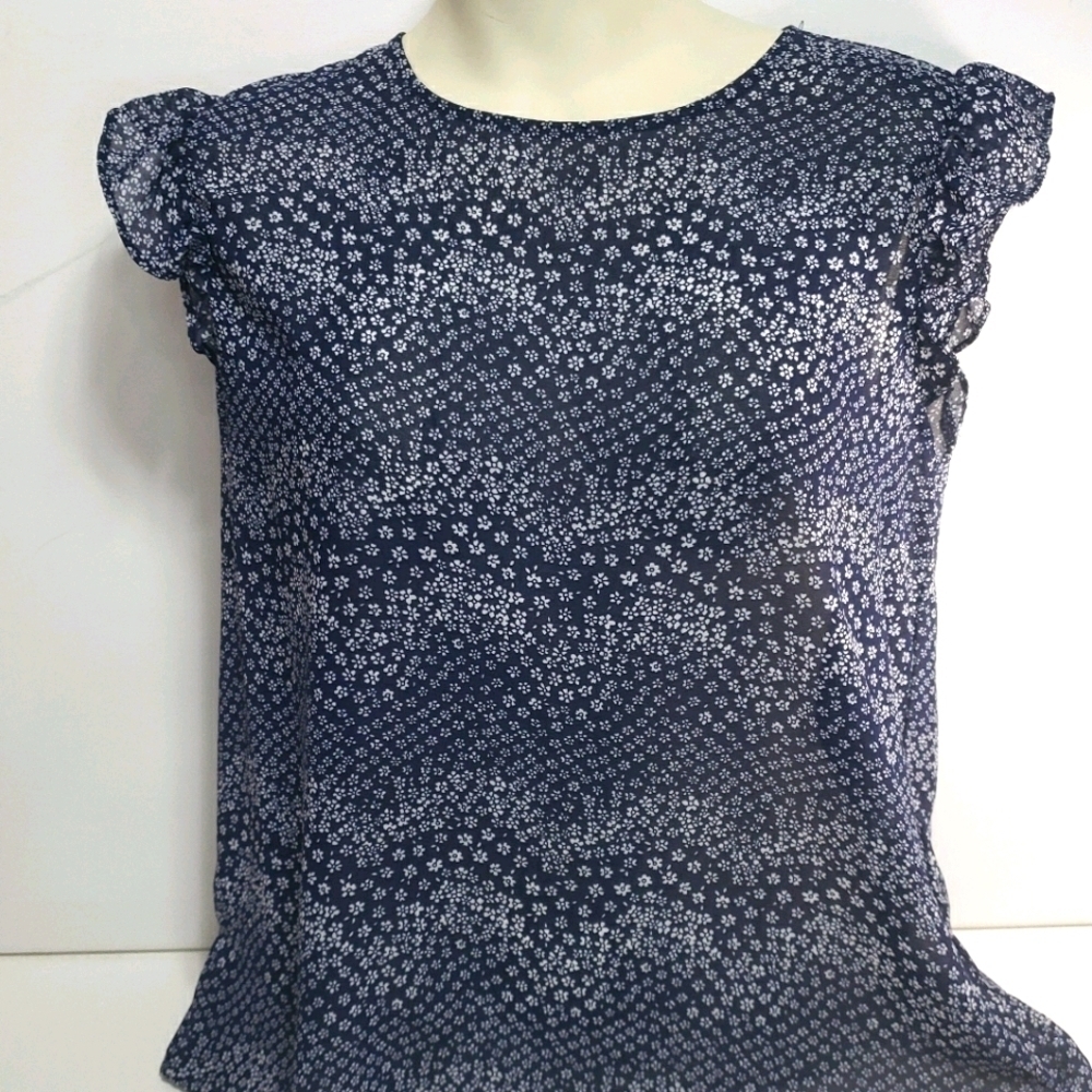 ONLY Short Sleeve Blue Blouse